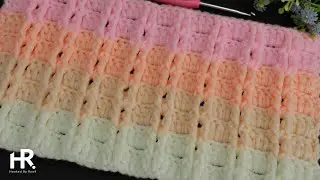 The Easiest Baby Blanket Crochet Stitch! 🌟 Perfect for Baby Blankets!