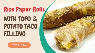 Rice Paper Rolls | Tofu & Potato Taco Filling (Easy WFPB Recipe)