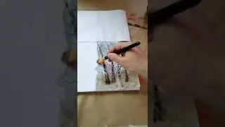 #shorts #painting #acrylic #autumn #birch #tree #trees #forest
