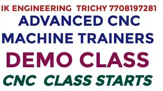 🔴Advanced CNC machines technicians DEMO CLASSES 💯
