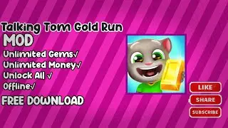 Talking Tom Gold Run Mod Apk #talkingtom #modgame #gamemoba