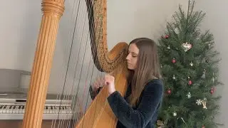 SILENT NIGHT | Harp Cover | Joanna Seiber