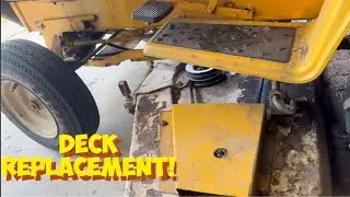 Vintage Cub Cadet Mower Deck Replacement