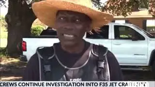 F35 Jet Crash Witness Sounds Like James Brown
