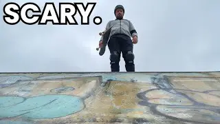 Transition skating as a beginner - Small pool session