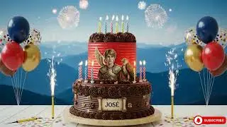 🎂 Happy Birthday JOSE 🎉 | Personalized Birthday Song & Epic Cake with Fireworks ❤️✨