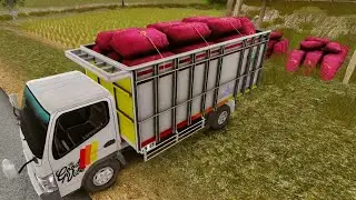 Truk Livery Bintang Utara Mengangkut Kayu Dan Cabai | Es Truck Simulator