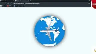 3D Earth-Rotation | Airplane | Html and css | Just for fun