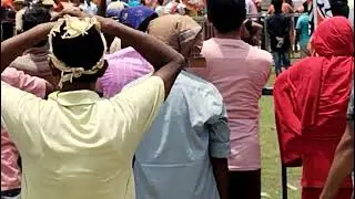 PM Modi's  helicoptar arrival at Jagatdal, West Bengal during a political rally on 12.05.2024.