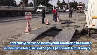 T&Uuml;VT&Uuml;RK Gezici Ara&ccedil; Muayene İstasyonu Bayındır'da Hizmet Veriyor