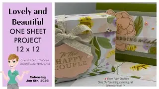 Lovely and Beautiful One Sheet Box with Card 12 x 12
