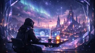 Desk After Dark &ndash; Static Between Thoughts | Futuristic Lo-Fi for Focus & Late Night Work