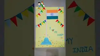 National flag 🇮🇳🇮🇳 art ideas #smartartandcrafts #youtubeshorts