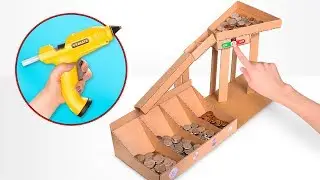 DIY Automatische Münzsortiermaschine aus Karton