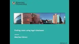 Finding cases using legal databases