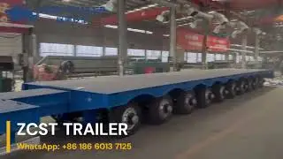Extendable Low Loader Trailer | ZCST TRAILER 10axle 12 axle high loading capacity extendable lowbed