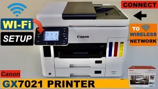 Настройка Wi-Fi Canon Maxify GX7021, подключение к беспроводной сети!!