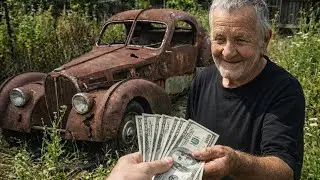 We Bought a $7,50 Wreck... And It's a $40M Bugatti?! || Full ASMR Restoration