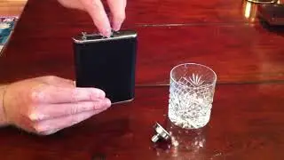 All-in-one cigarette case and 6oz flask demonstration