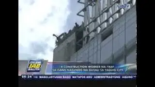 8 construction worker na-trap sa isang nasunog na gusali sa Taguig City