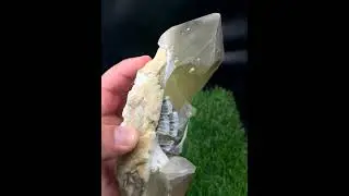 Incredible Natural Smokey Quartz specimen piece combine with Mica & Albite #gems #cryatals #quartz