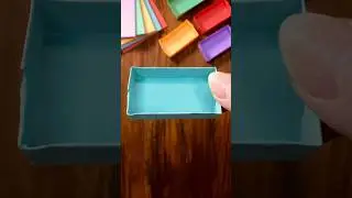 How to Make Mini Box - Sticky Note Origami Easy Box - Easy Paper Box  #diy #papercraft #origami