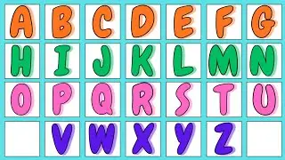 English Alphabet A to Z Chart | Colorful ABC Learning for Kids | Preschool & Kindergarten