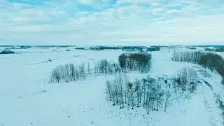 Olds Alberta Relaxing Winter Drone Shot #4k #canada #djineo