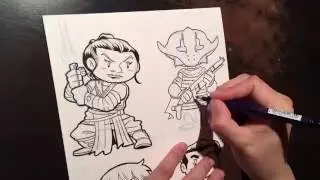 Drawing a Star Wars Toon: Sido Ithano