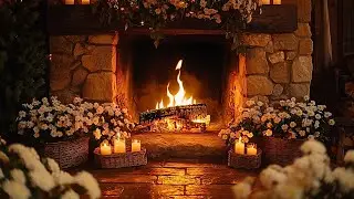 🔥 A Cozy Spring Night by the Fireplace &ndash; Crackling Fire Sounds for Deep Relaxation