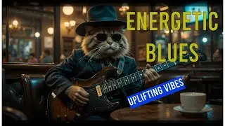 Energetic Blues Jam 🎸 | Expressive Guitar & Uplifting Coffeehouse Vibes