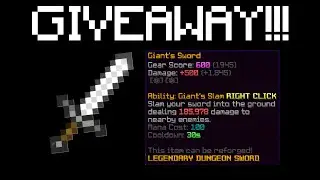 Giant's sword giveaway! (Hypixel skyblock)