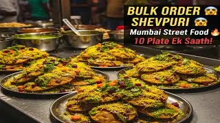Shevpuri Making on Street 😋 | Bulk Order Food Challenge