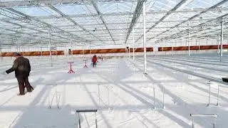 Greenhouse strawberry cultivate gutter by Gutter machine