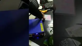In mold label static charging