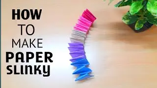 How to make Paper Slinky Spring | Diy Paper Toy For Kids | Origami Paper Spring