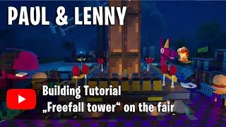 Building a fairground carousel - a freefall tower | Instructions | Tutorial #legofortnitebuilds
