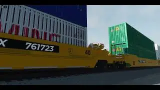 ROBLOX Railfanning at FEC Hialeah Subdivision S60E05: FEC Intermodal Train
