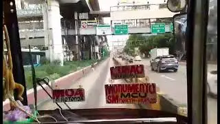 Experience riding the EDSA Bus Carousell @ EDSA - Monumento to Baclaran Philippines!