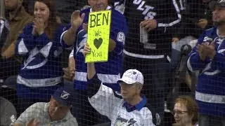 Lightning fans give standing ovation to Ben Bishop in return to Tampa Bay