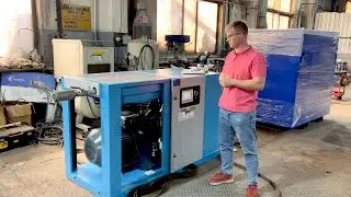 Винтовой воздушный компрессор Dali DL-45/8GA-F. Обзор и запуск