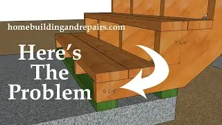 How To Repair Stairway When First Step Is To Low - Pro Tips For Do It Yourselfer's