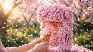 ASMR Ice Cream Machine Made From Flowers 🌺 | Satisfying Machine Sounds | Ultra Relaxing
