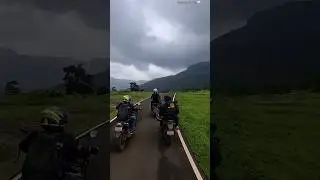 Ride to Malshej with the Squad 🏍️🌧️ | #shorts #shortvideo