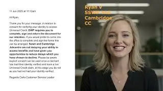 DWP lie to High Court about email   Ryan v SSWP and Cambridge CC Eviction Litigation