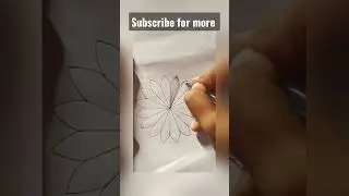 Zentangle Flower #shorts #zentangle #flower  #drawing #youtubeshorts #ytshorts #art #shortvideo