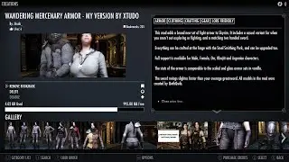Wandering Mercenary Armor for Skyrim on Xbox