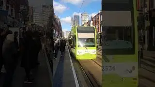 Tramlink in Croydon 🇬🇧 | Bombardier CR4000 Fleet #trams #trains #railway #london #shorts