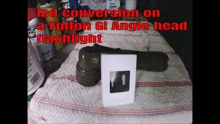 Светодиодная переделка классического фонарика FULTON Angle head, сделанного из армейской стали, п...
