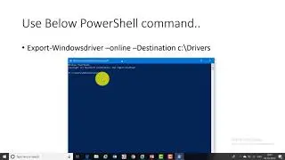 How to Export Installed Driver from a reference computer to add in SCCM Server Harender Jangra